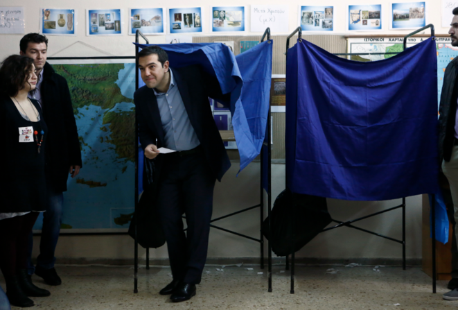 Alexis Tsipras le 25 janvier 2015 à Athènes. © Reuters. Alexis Tsipras le 25 janvier 2015 à Athènes. © Reuters.
